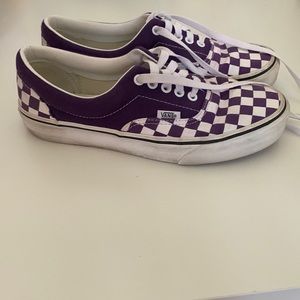 Purple checkered vans